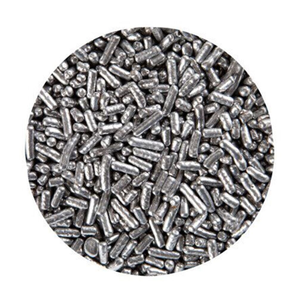 X500G VERMICELLES STICKS METALLIC ARGENT SUCRE 57439
