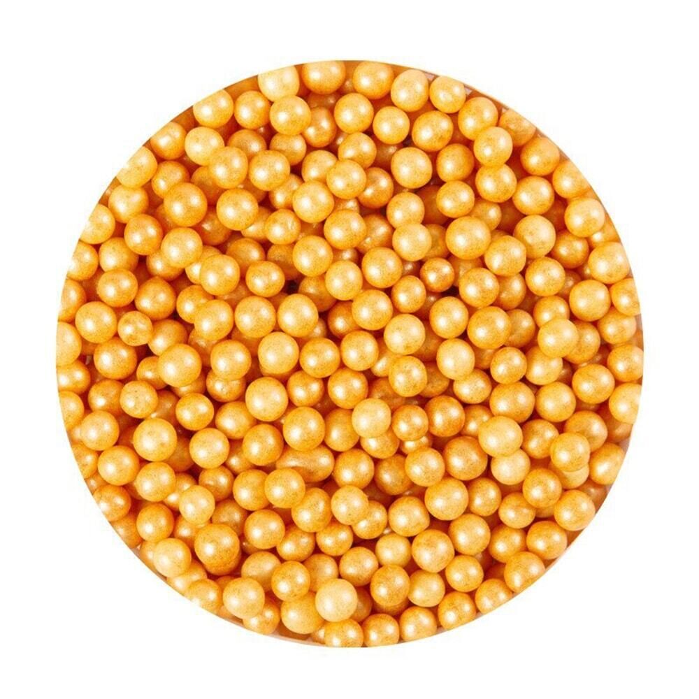 X600GR SOFTPARELS METALLIC GOUD D.4MM SUIKER 57605