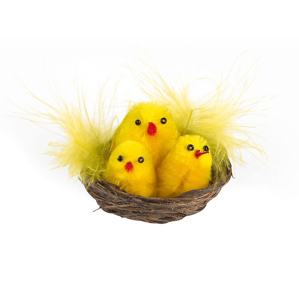 C/ 12 PC. POULET+POUSS./NID 59427%