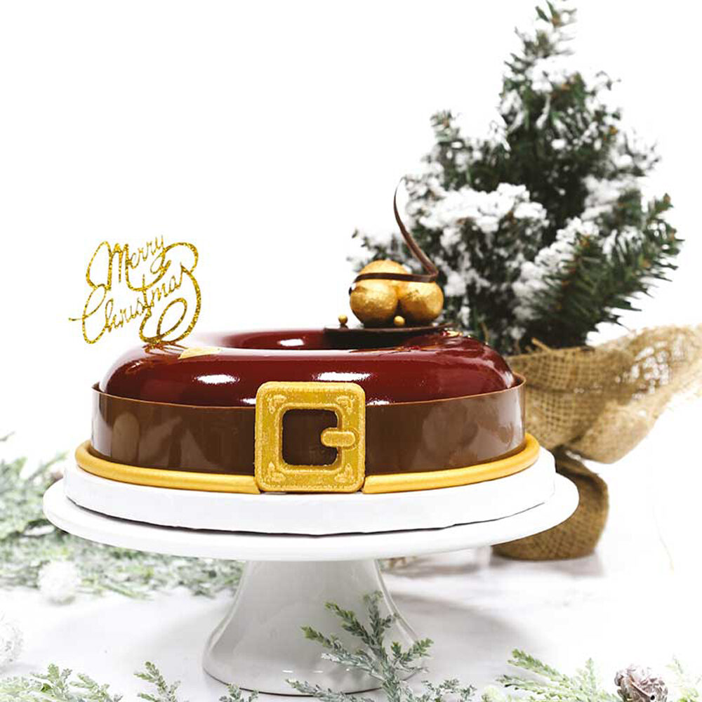 C/40PC.MERRY CHRISTMAS CAKE TOPPER (PLASTIC)  59843