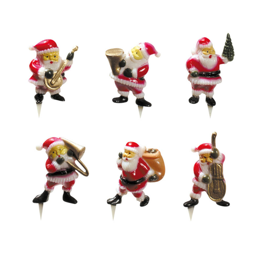 X144 PC.  SANTA CLAUSE WITH INSTRUMENTS ASS. (PLASTIC) 59856