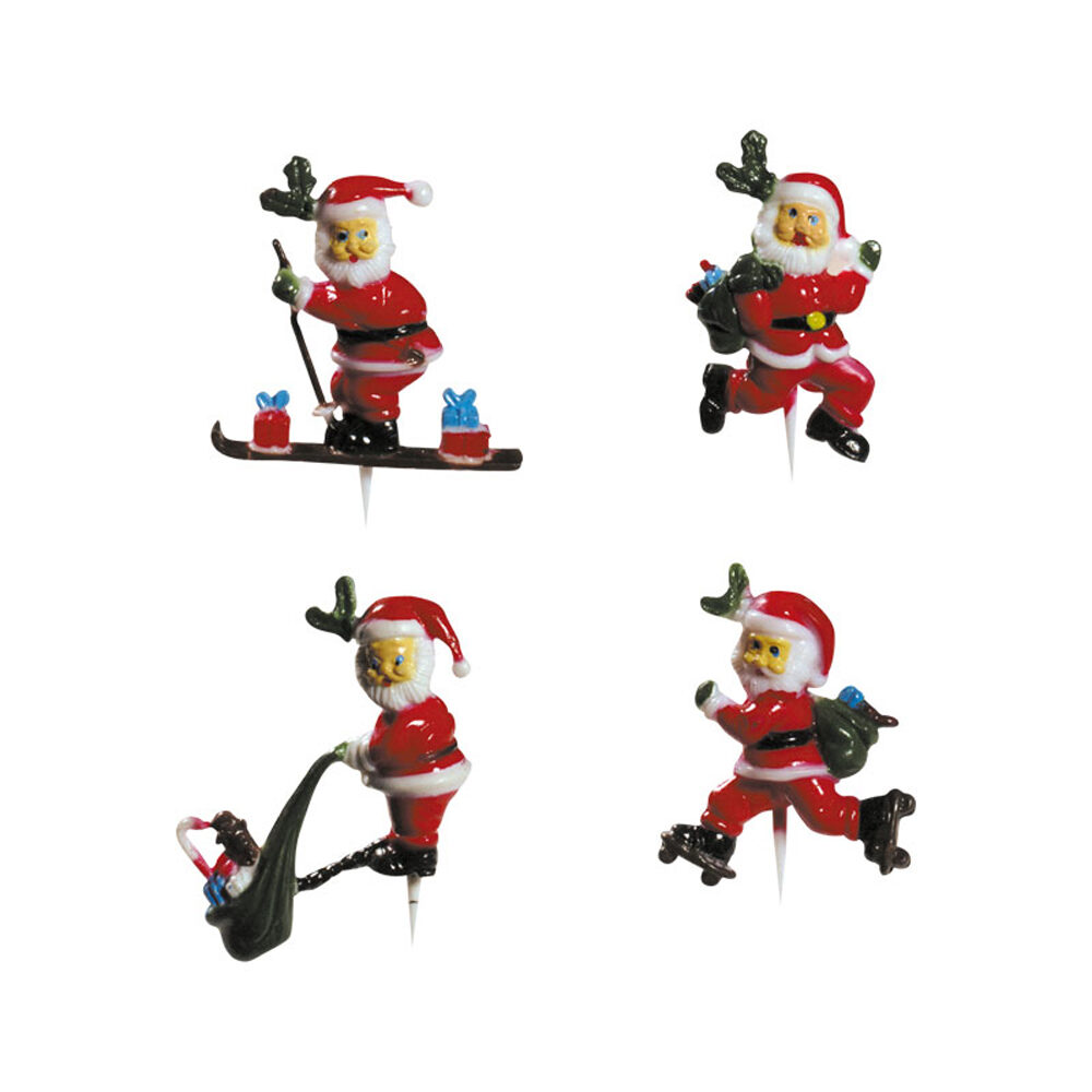 X 144PCS SANTA CLAUS PLASTICS 59872