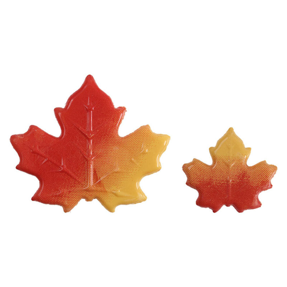 X 100 PC. AUTUMN LEAF CHOCOLATE 3CM, 5CM  61077%