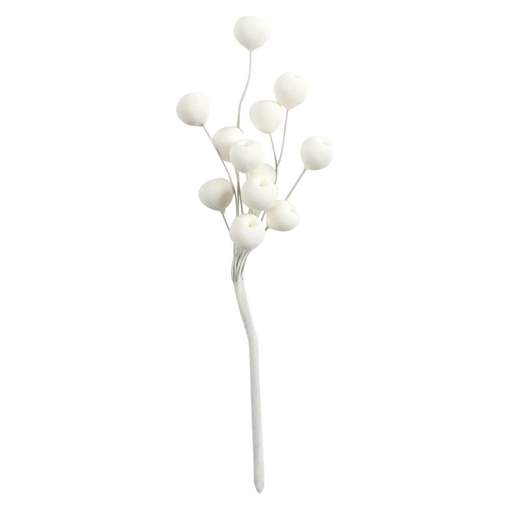 C/24PC.WHITE FLOWER BUDS DRAGANT 66049