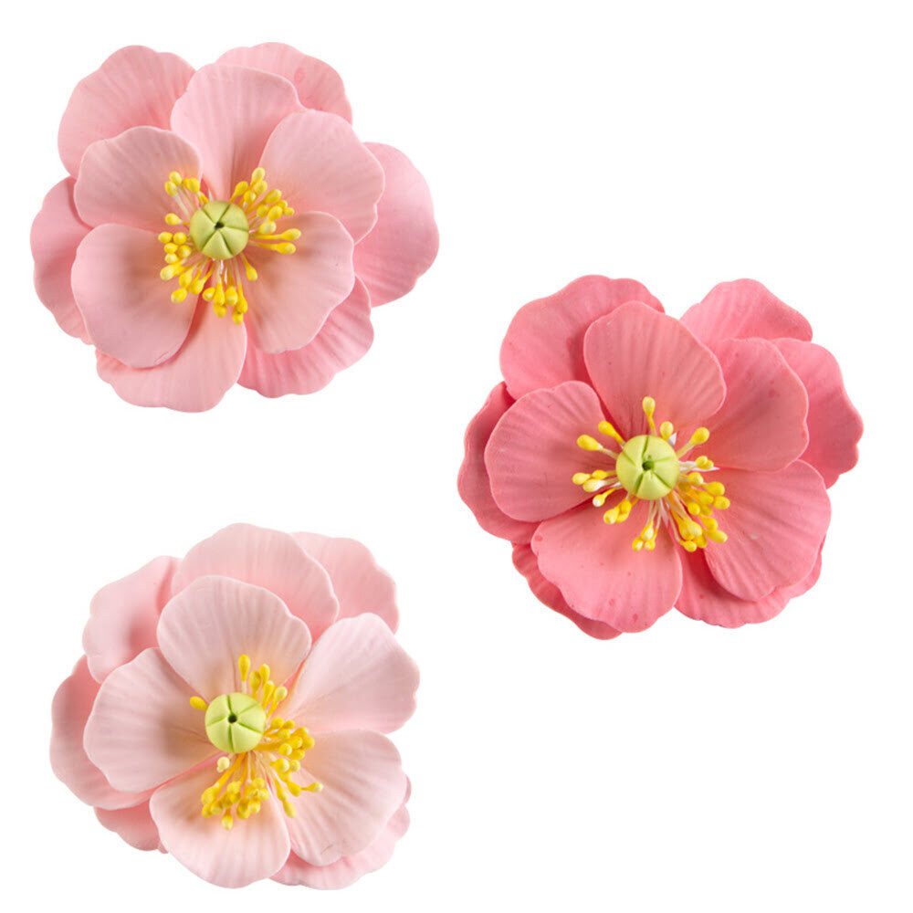 X25PC SUMMER FLOWERS PINK SHADES D.4,5CM DRAGANT 66054