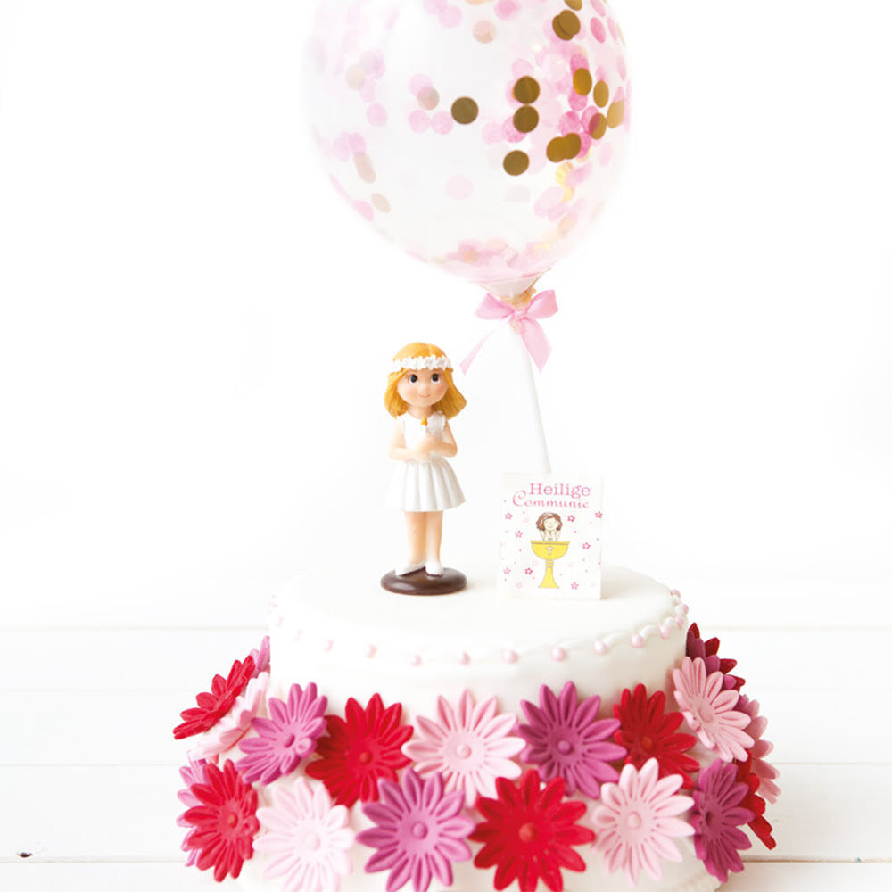 X108PC PINK FLOWERS DIAM.4CM DRAGANT 66058