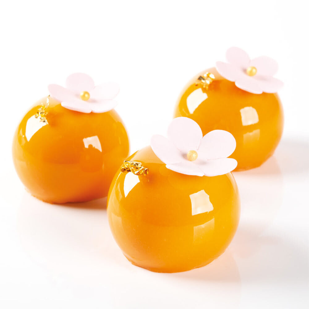 X72PC FLOWER WITH GOLDEN PEARL D4CM DRAGANT 66065