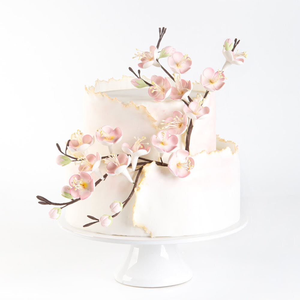 X6PC BOUQUET CHERRY BLOSSOM H23 X 16CM DRAGANT 66072
