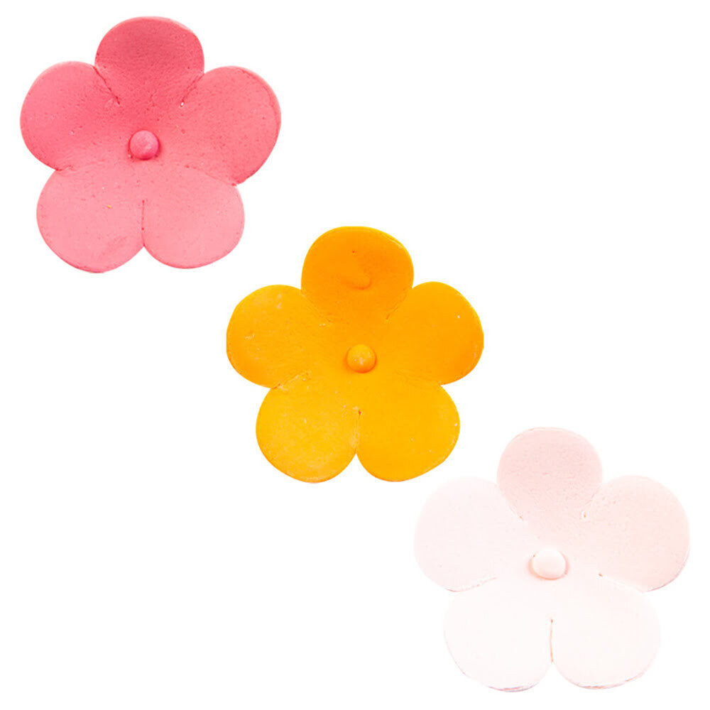 X192PC ASSORTMENT FLOWER ORANGE/PINK D.3CM DRAGANT 66074