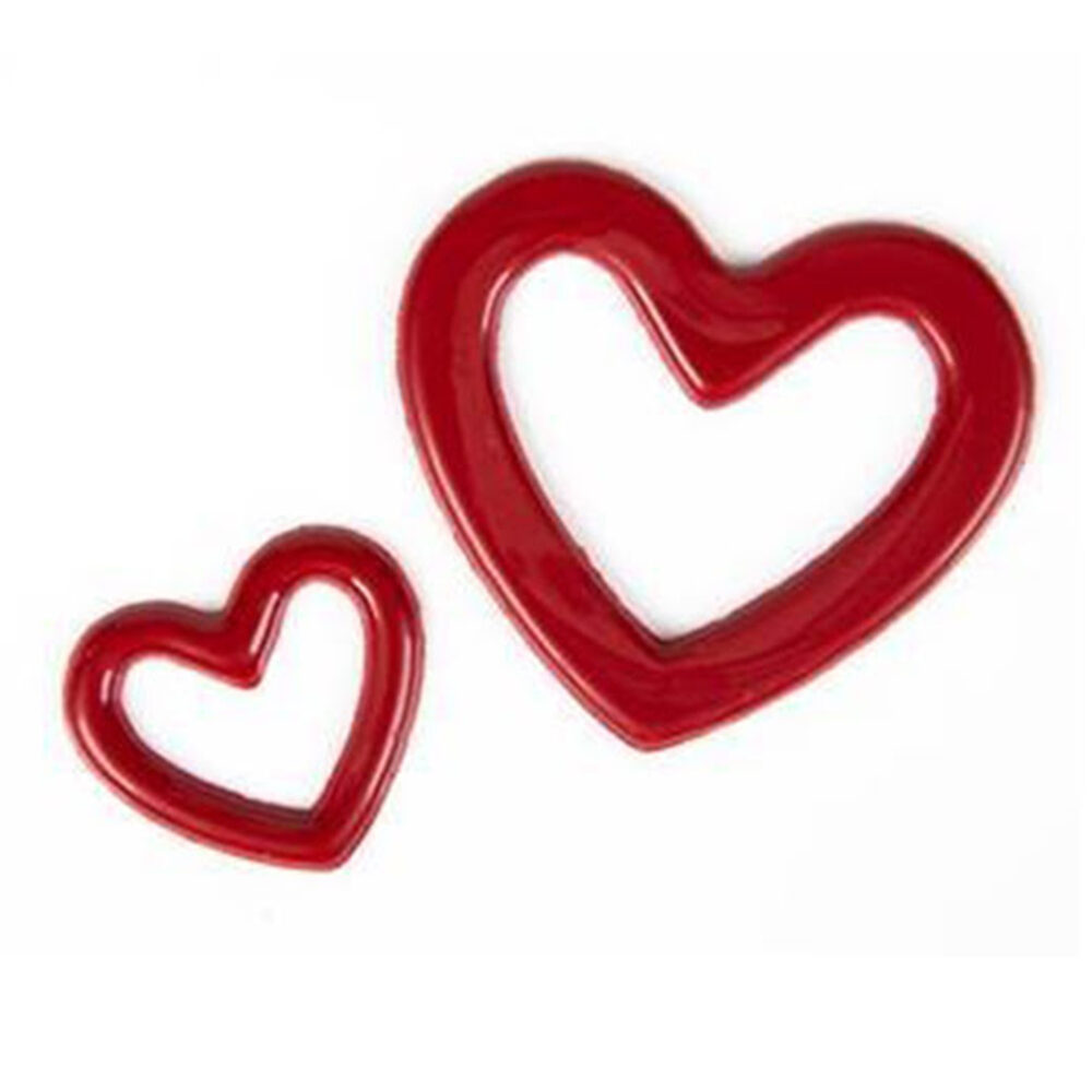 X66ST ASSORTIMENT HOL HART ROOD D.6,5/D.4CM CHOCOLADE 68014