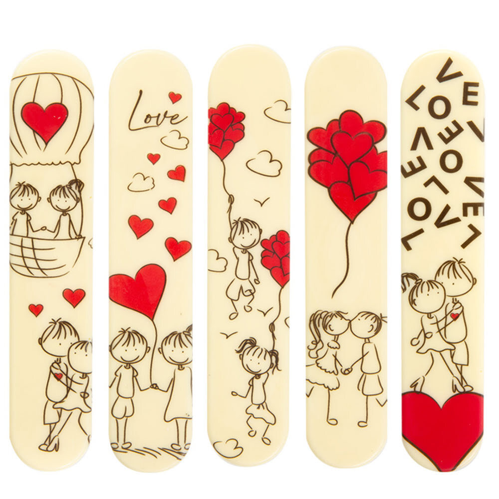 X35PC ECLAIR VALENTINE LOVE WHITE 15X3CM CHOCOLATE 68049