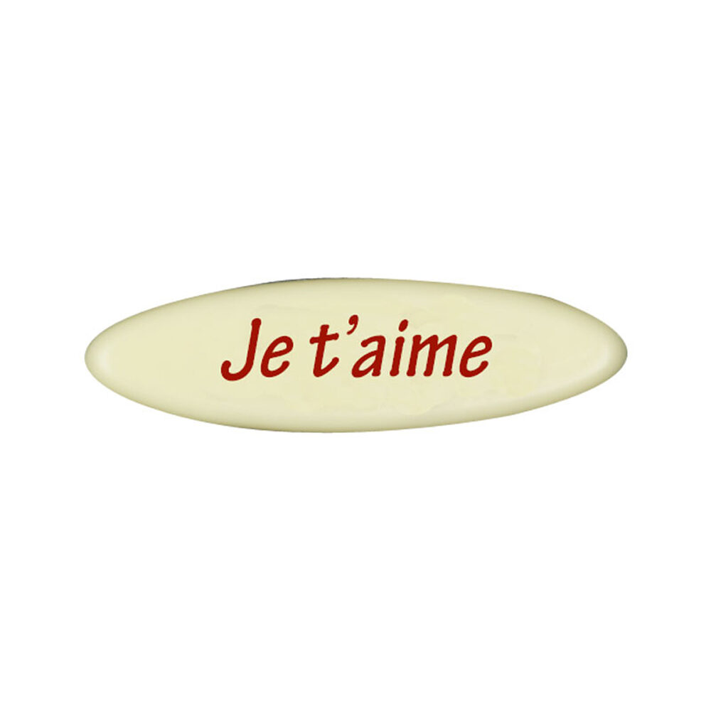 C/150 PC. JE T AIME OVAL PLAQUE   68591