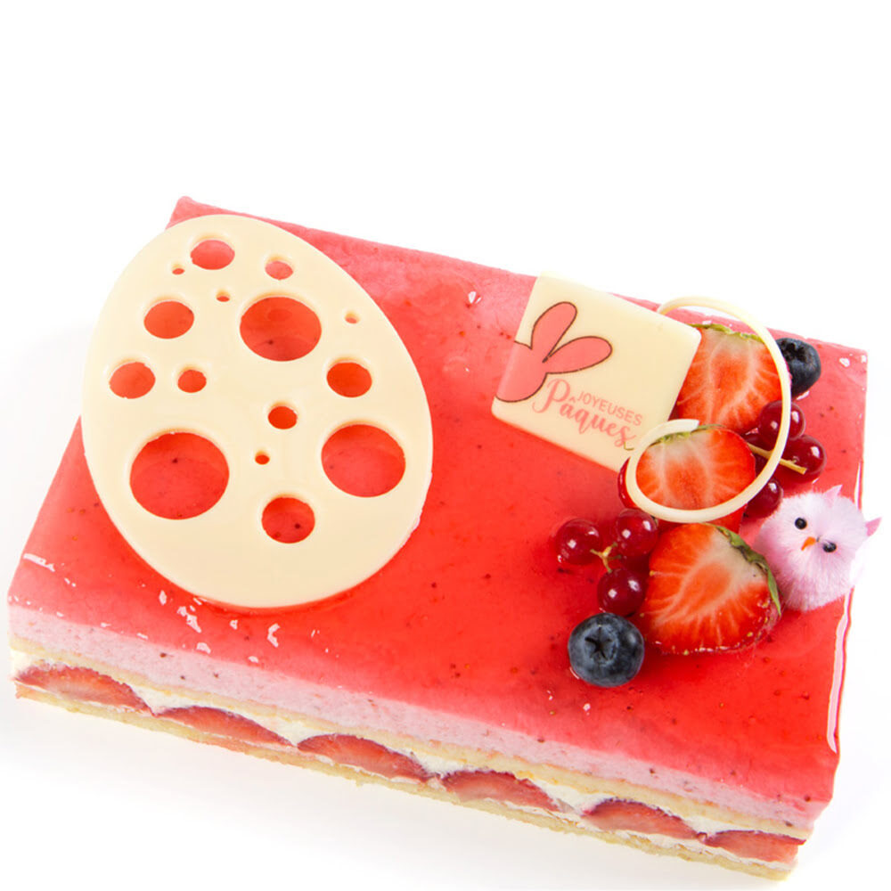 X20PC WHITE EGG WITH HOLES L.7 X 10CM CHOCOLATE 69141