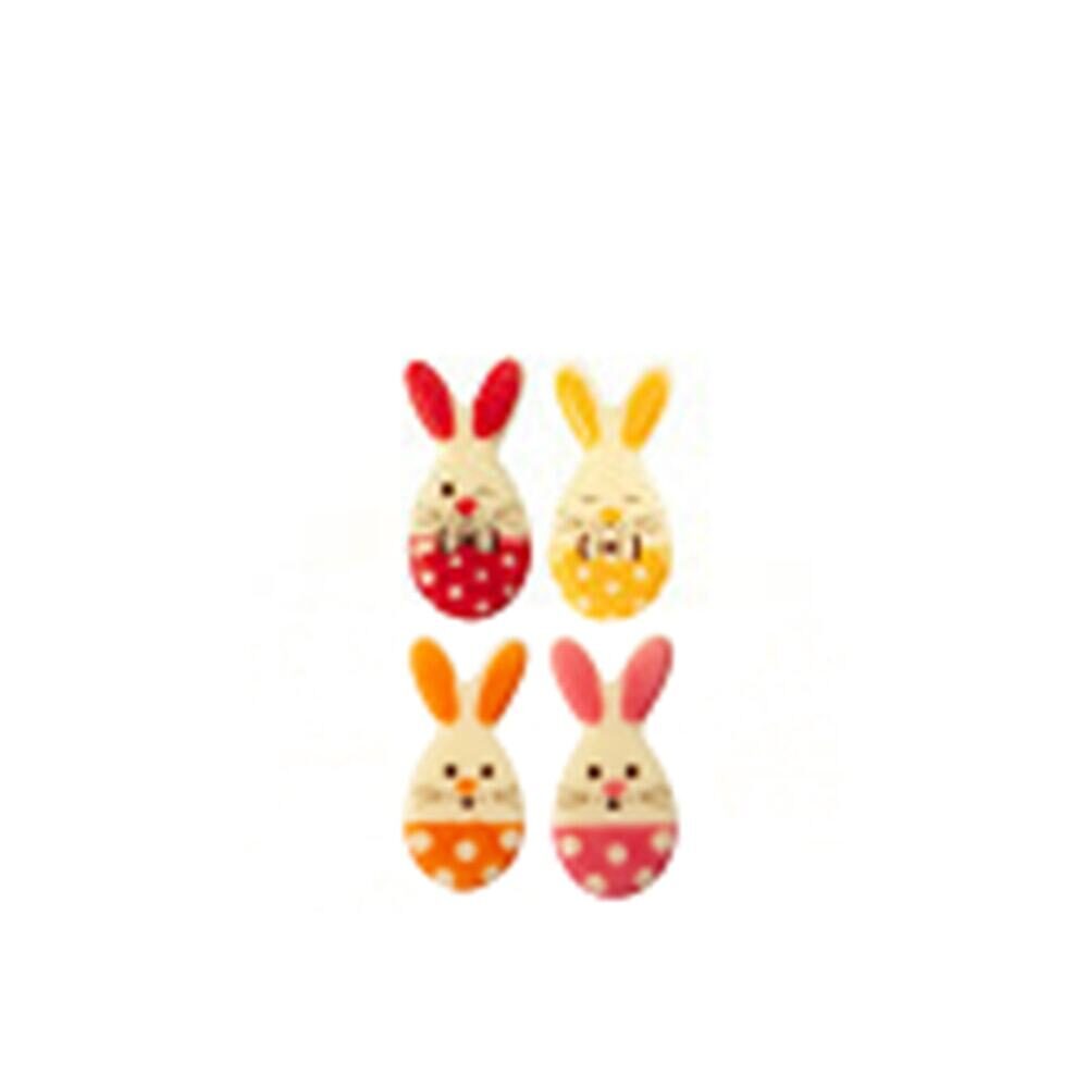 X200PC ASS. EGG RABBIT HEAD L.3.8x1.8 CM CHOC 69164