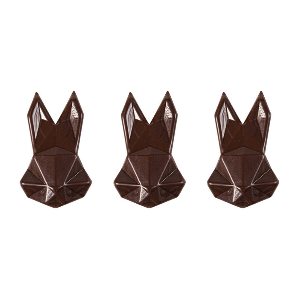 X135PC EASTER BUNNY ORIGAMI L.3 X 4,5CM CHOCOLATE 69187
