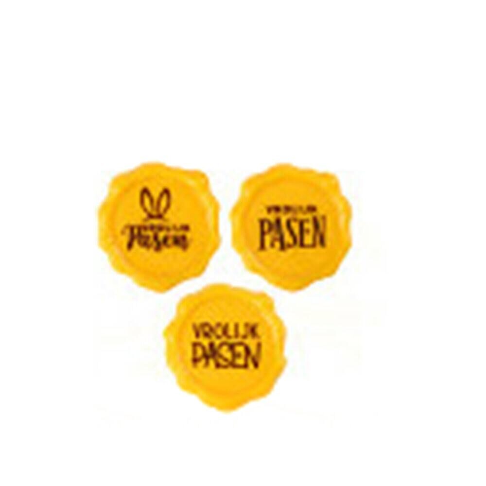 X120ST STEMPEL VROLIJK PASEN 2D D3.8CM CHOC 69188