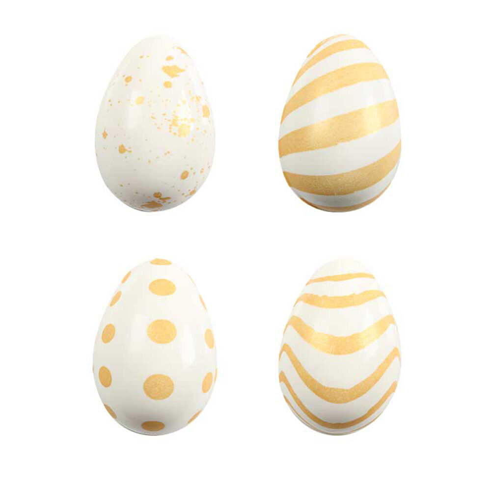 C/64PC.ASSORTED EGGS (WHITE / GOLD)          69435