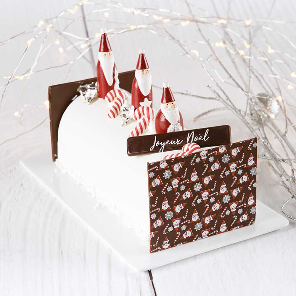 C/25PC TRANSFERT SANTA L35X25CM PLASTIC 76568