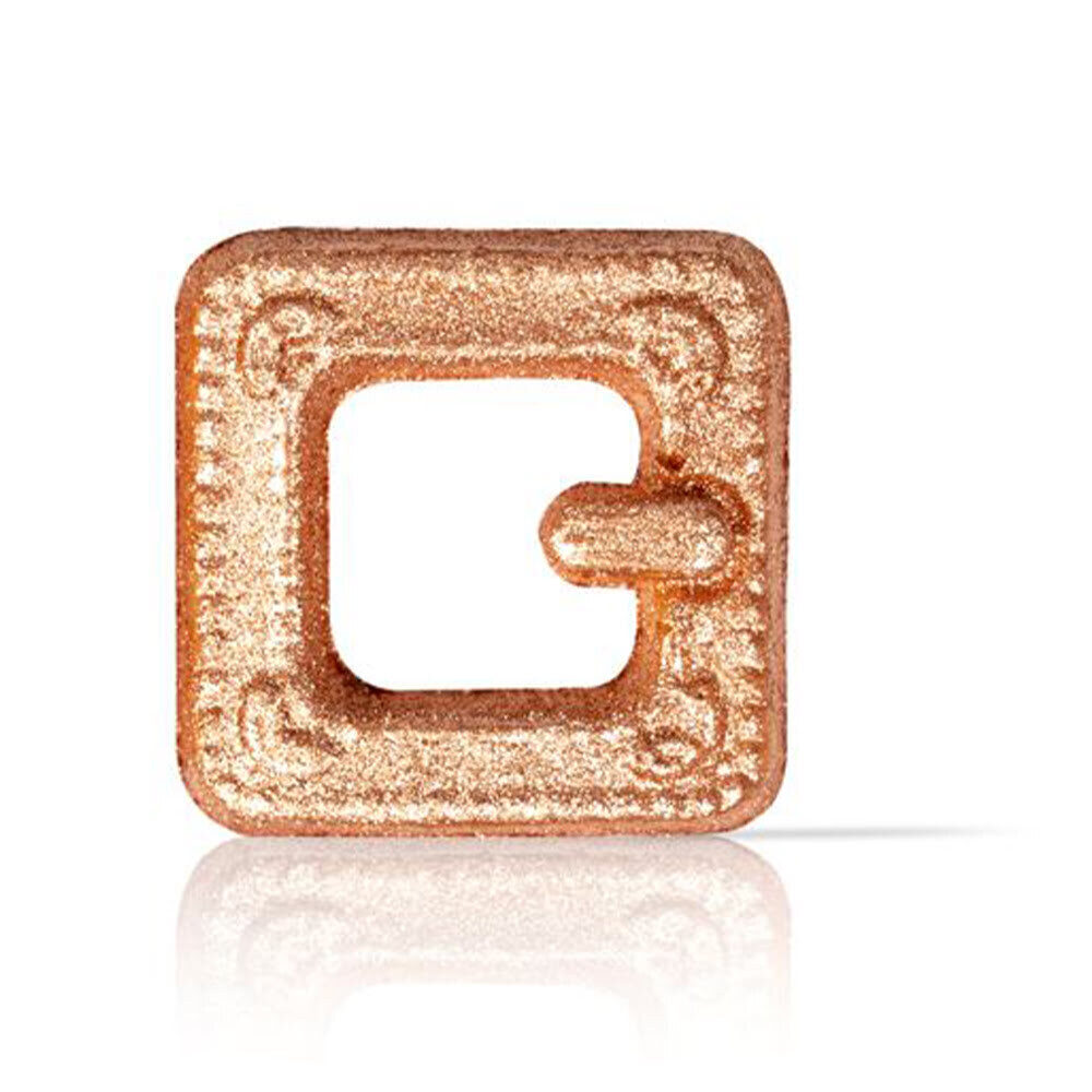 X240PC MINI SANTA BELT BRONZE 1,8X1,8CM CHOCOLATE 78428