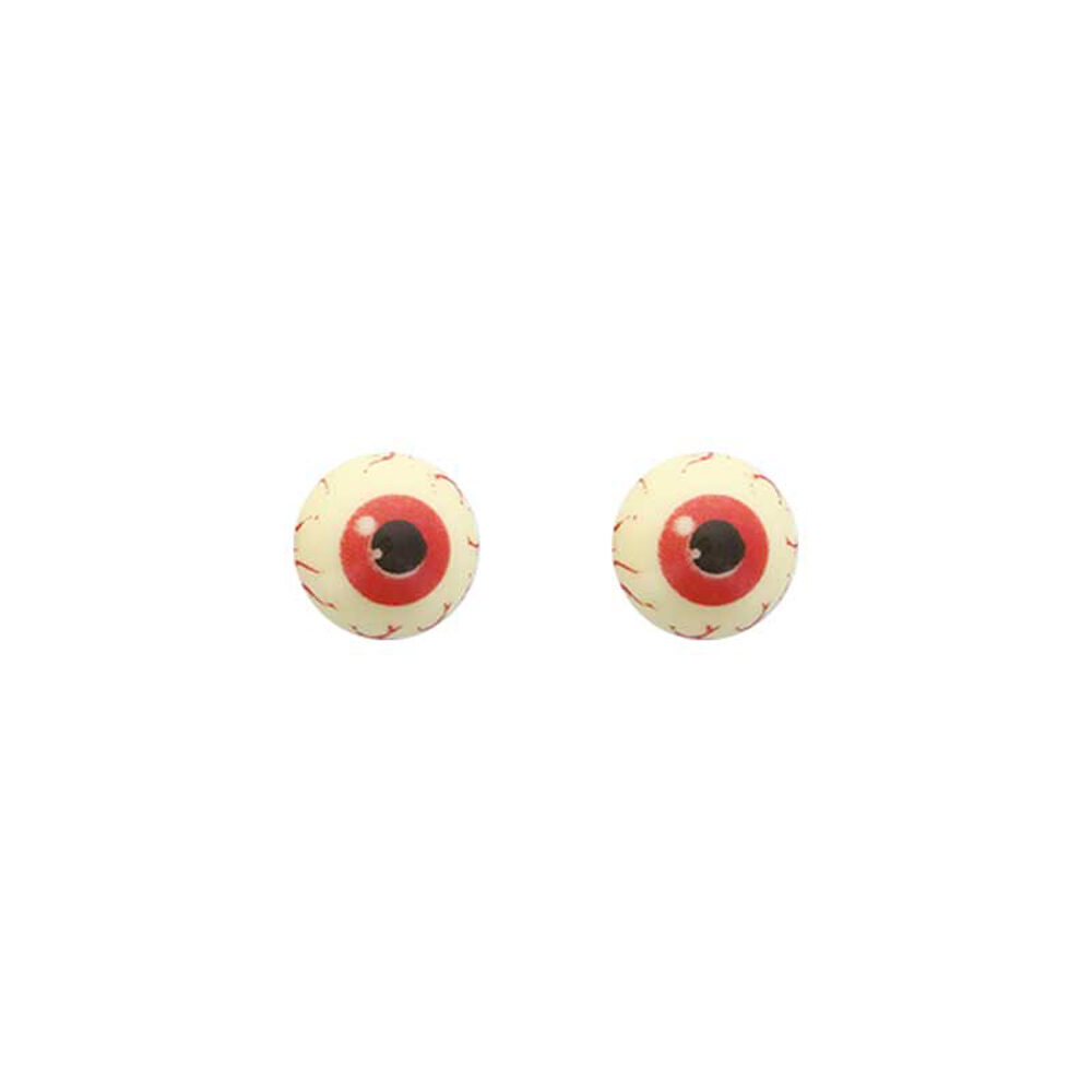 X108ST HALVE OOGBOL ROOD D.2.2CM WITTE CHOCOLADE 91106
