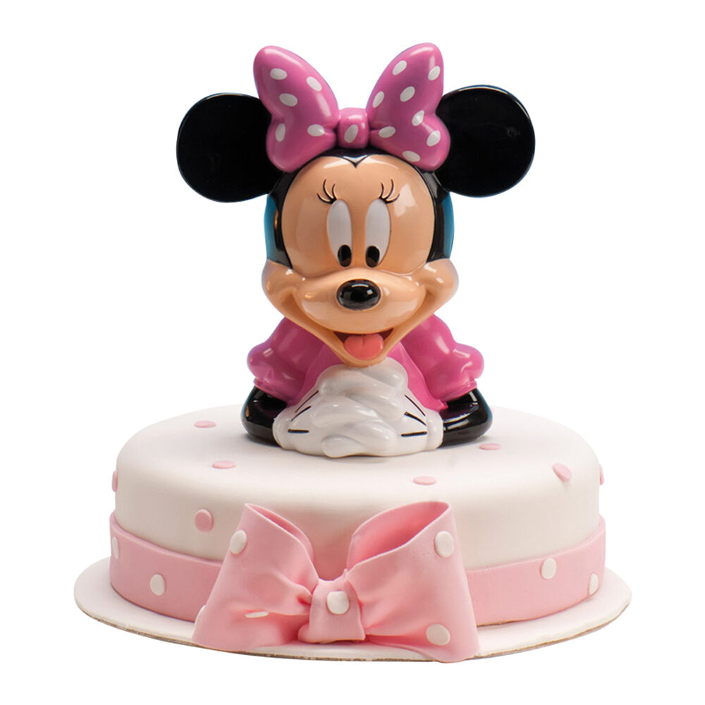 X1PC TIRELIRE MINNIE MOUSE 14X14XH19,9CM PLASTIQUE 95130