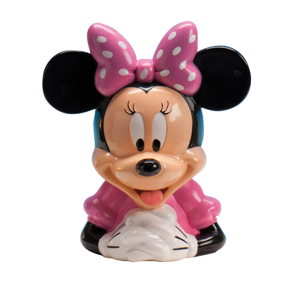 X1PC TIRELIRE MINNIE MOUSE 14X14XH19,9CM PLASTIQUE 95130