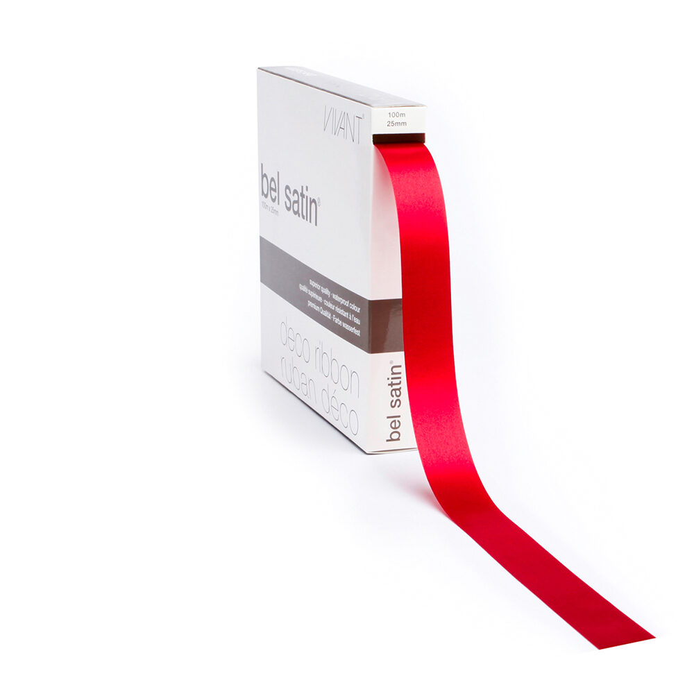 X RIBBON BELSATIN/COL.20/RED 10MM