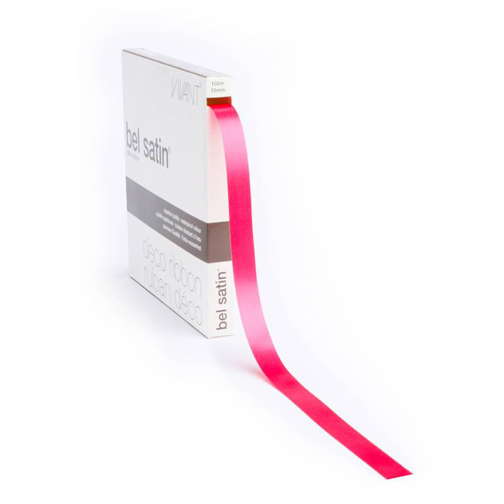 RIBBON BELSATIN/COL.11/ROSE  10MM_