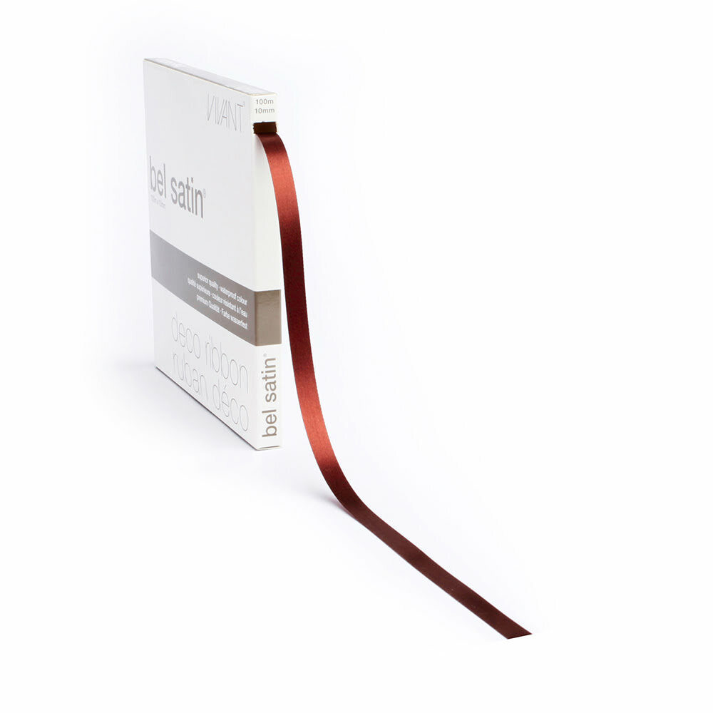 RIBBON BELSATIN/COL.75/BROWN 10MM_