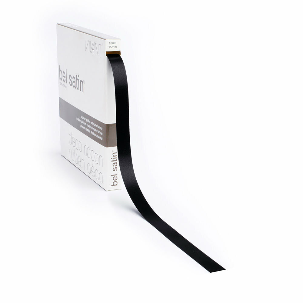 RIBBON BELSATIN/COL.85/BLACK 15MM_
