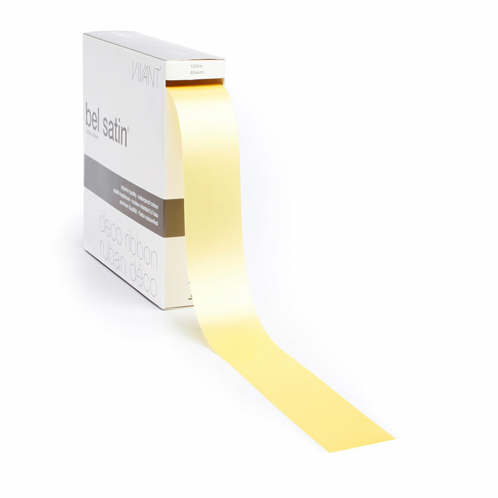 RIBBON BELSATIN/COL.50/YELLOW40MM_