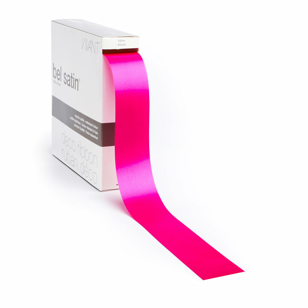 RIBBON BELSATIN/COL.15/MAGENTA.40MM_