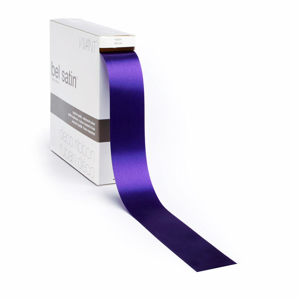 RIBBON BELSATIN/COL.35/PURPLE40MM_