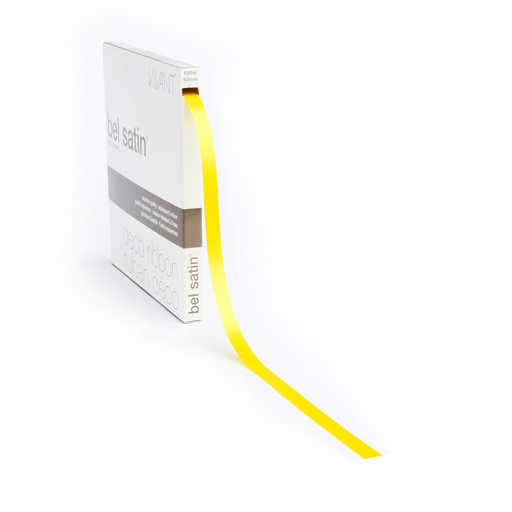 X RIBBON BELSATIN/COL.A50/YELLOW 10MM