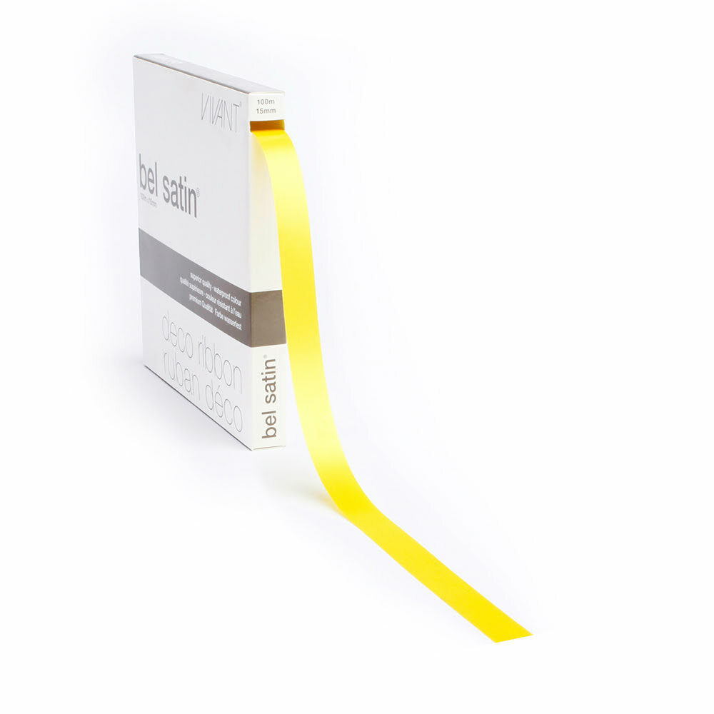 RIBBON BELSATIN/COLA55/YELLOW15MM_