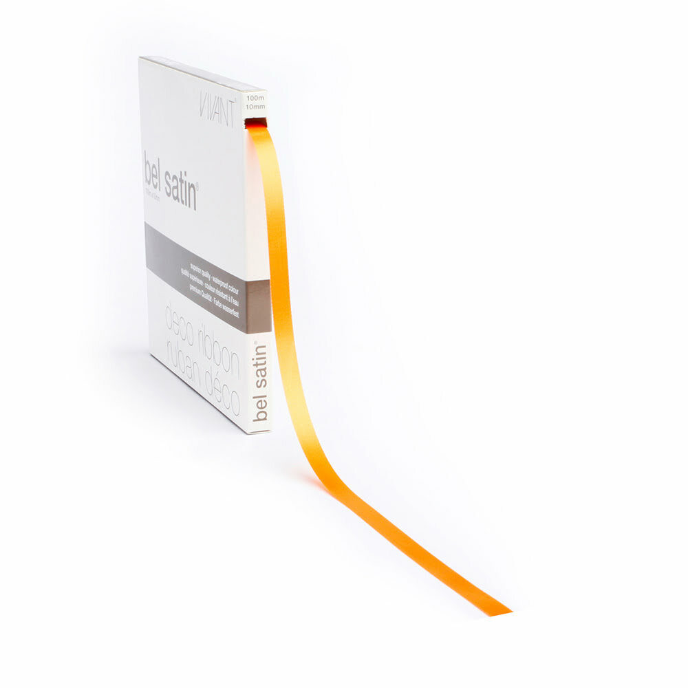 LINT BELSATIN/COLA57/ORANJE  10MM_