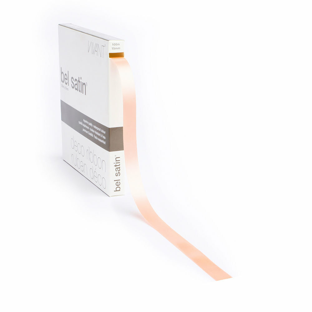 RIBBON BELSATIN/COL54 SALMON 15MM_