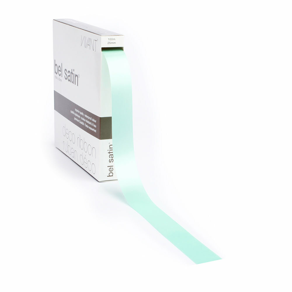 RIBBON BELSATIN/COL61 MINT   25MM_