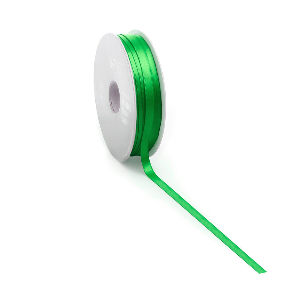 XLINT DOUBLE FACE SATIN 3MM GRASGROEN COL 65