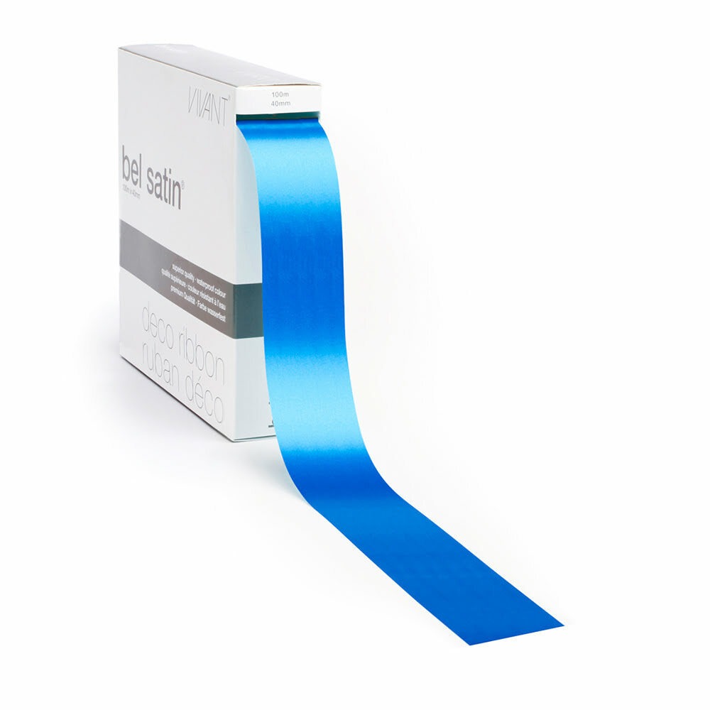 XRIBBON BELSATIN / COL A45 / INK BLUE 40MM