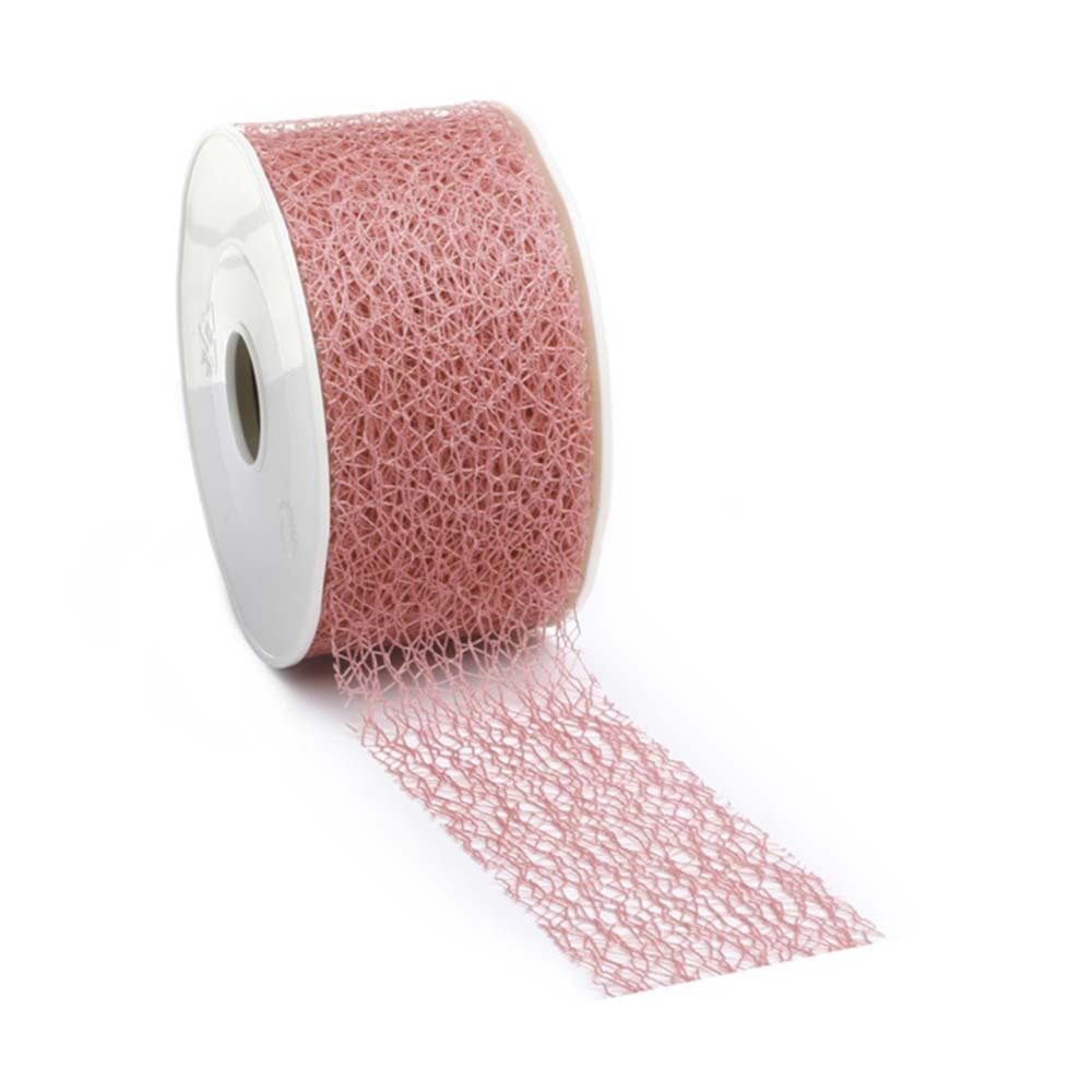 RUBAN CRISPY FILET COL 11 VIEUX ROSE  70MM