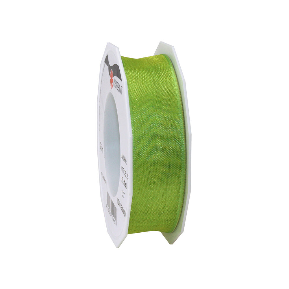 XRIBBON FOUR SEASONS GREEN COL127 25MM 25M