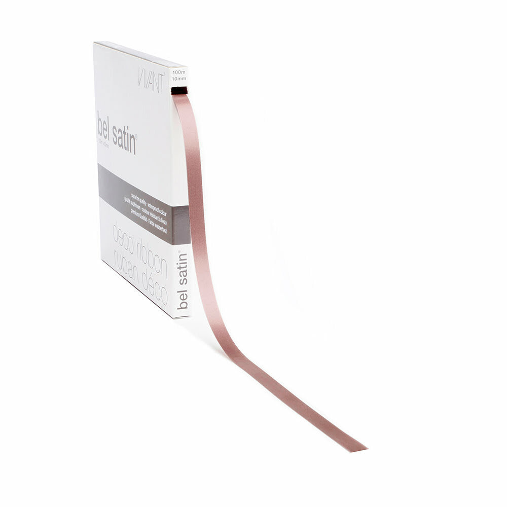 X1ST RIBBON BELSATIN/COL.72A/OLD PINK 10MM