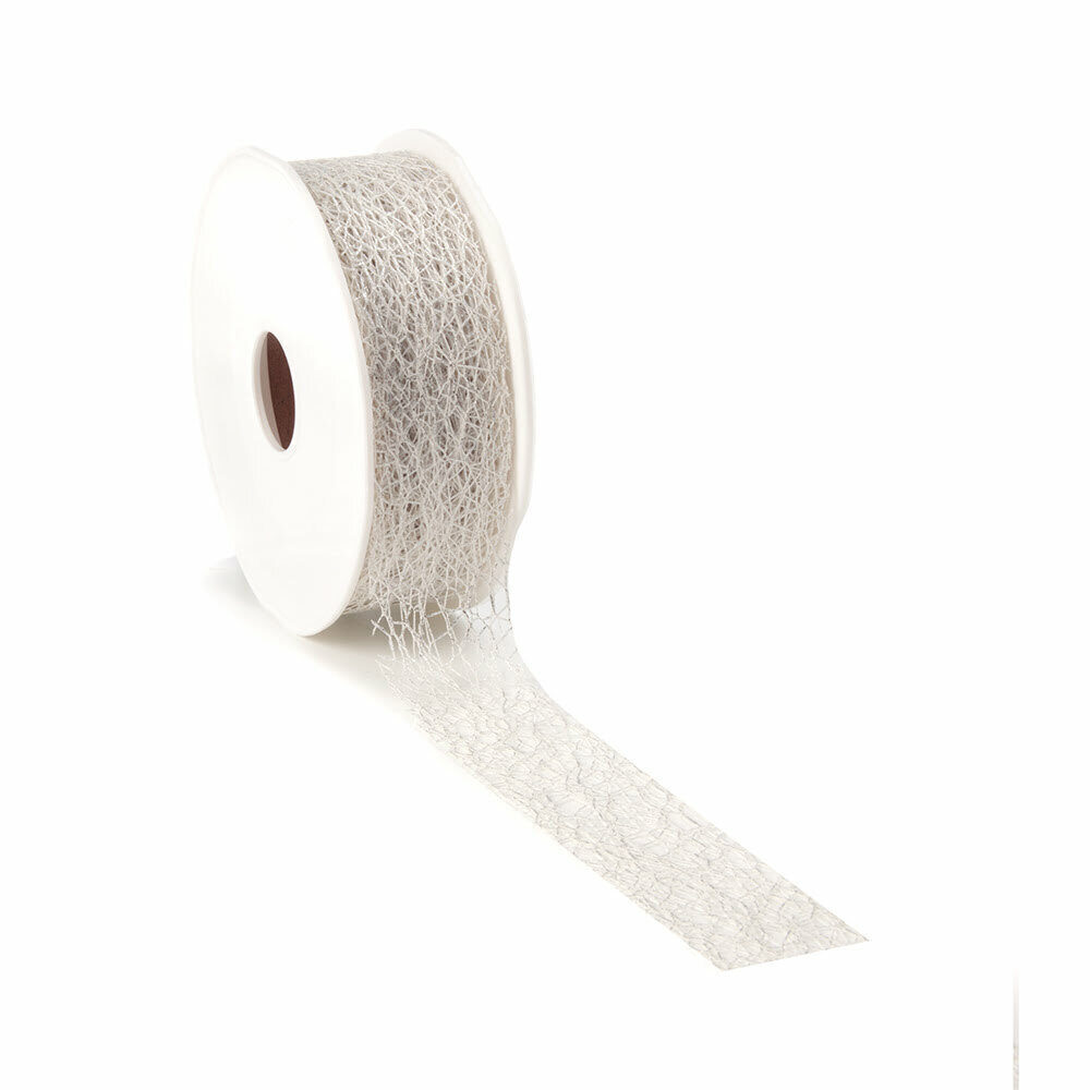 RUBAN CRISPY DELUX SILVER10M/30MM_