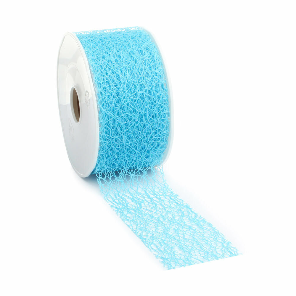 RUBAN CRISPY/TURQUOISE       50MM_