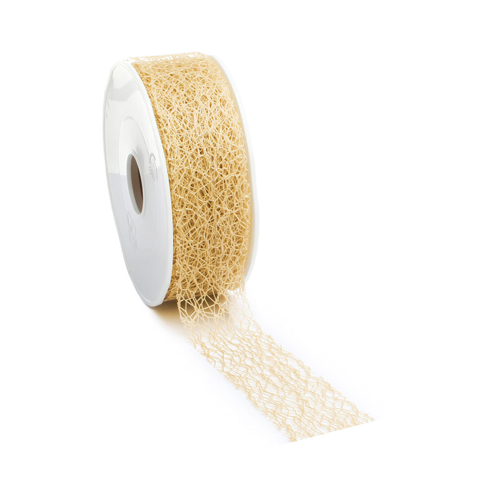 RUBAN CRISPY FILET / BEIGE    3MM_