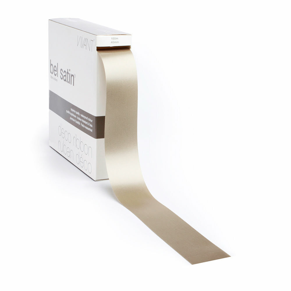 XRIBBON BELSATIN COL 07 TAUPE 40MM