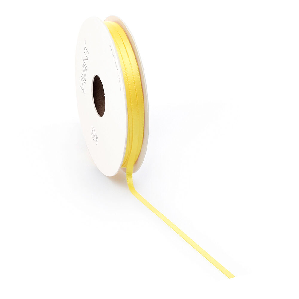 X1PC RIBBON DOUBLE FACE SATIN COL 50 LIGHT YELLOW