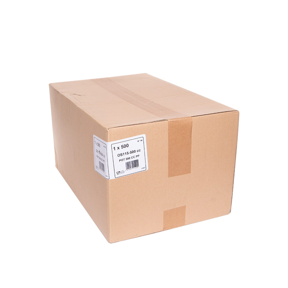 X500ST POTJE RO115 TRANSP. 0.5L PP
