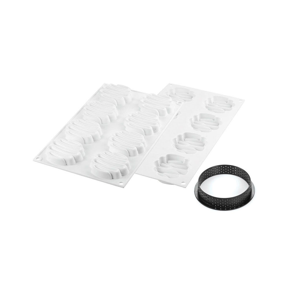 X1ST KIT TARTE RING HONORE DIAM.80MM +8 RINGS SILIKOMART